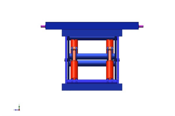 液壓升降機(jī)機(jī)構(gòu)組成和機(jī)構(gòu)簡(jiǎn)圖